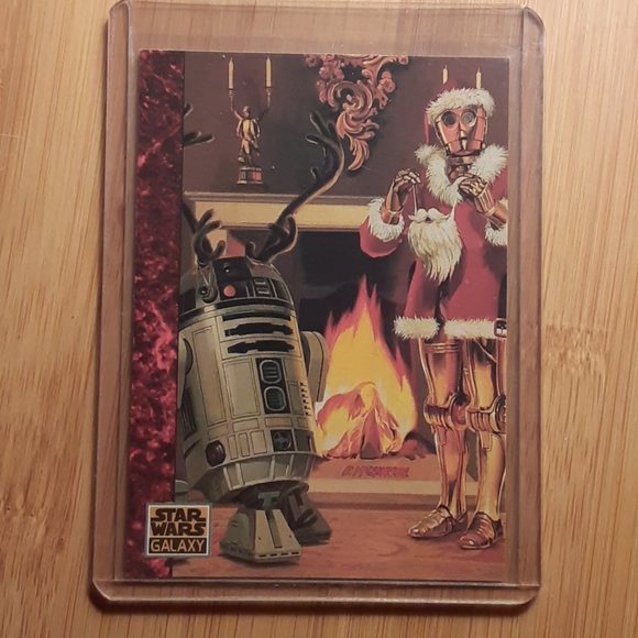 Vintag Star Wars R2D2 as Reindeer & C3PO as Santa - Picture 1 of 2